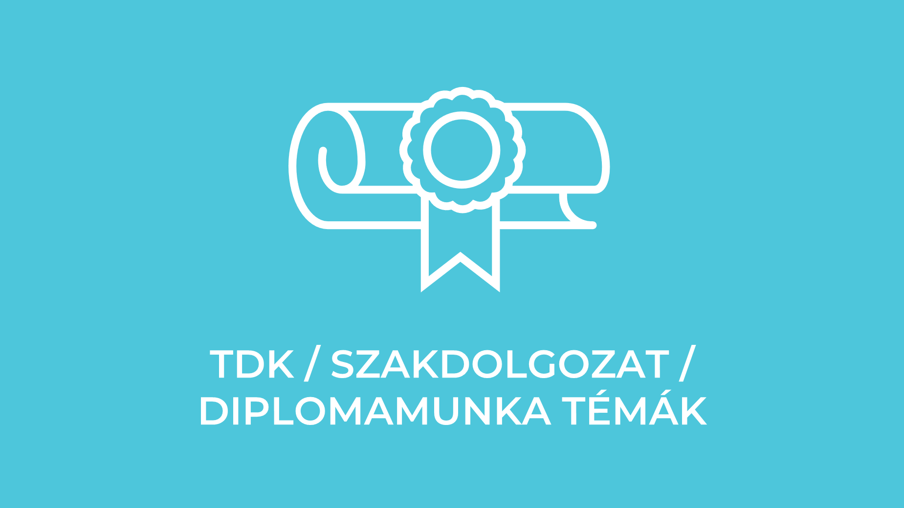 TDK / Szakdolgozat / Diplomamunka Témák